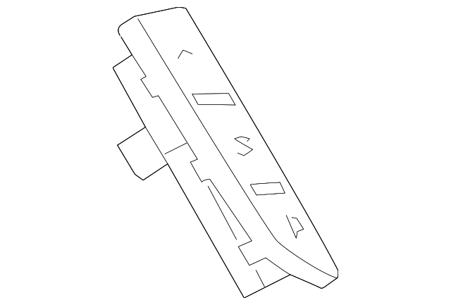 Black Brake and Accelerator Pedal Adjuster Switch Assembly - Cadillac (84109291)