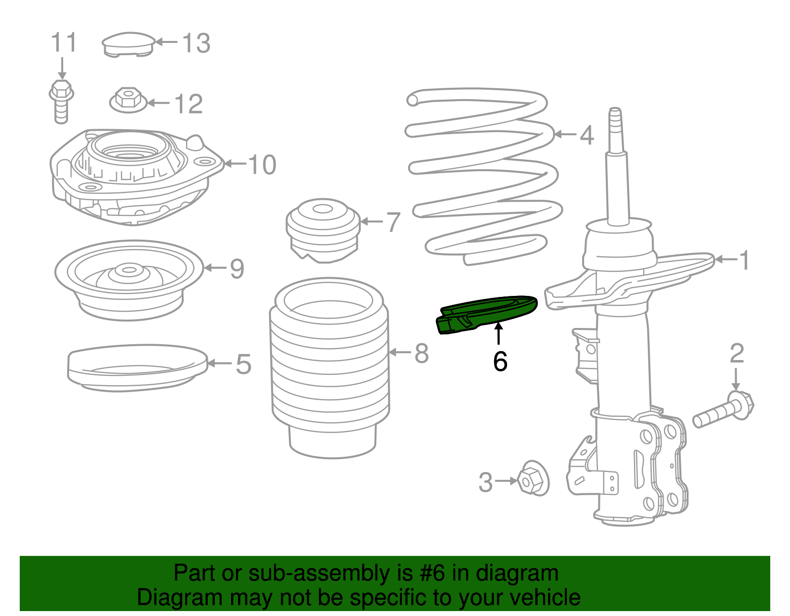 Front Coil Spring Lower Insulator - GM (84038517)