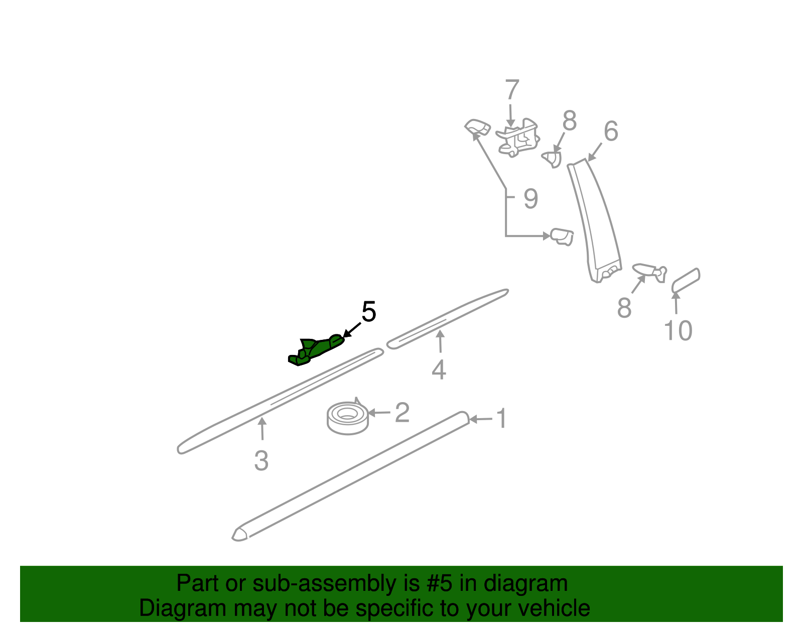 Scuff Plate Clip - Volkswagen (7L0-853-547-A)