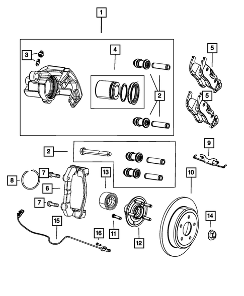 Rear Brakes for 2019 Dodge Durango #0