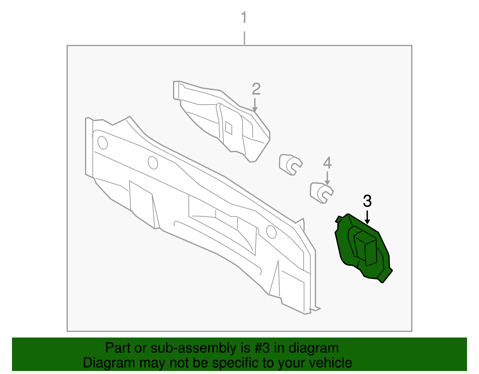 58384-12200 - Reinforced Panel - 2008-2015 Scion xB | Nucar Toyota Parts
