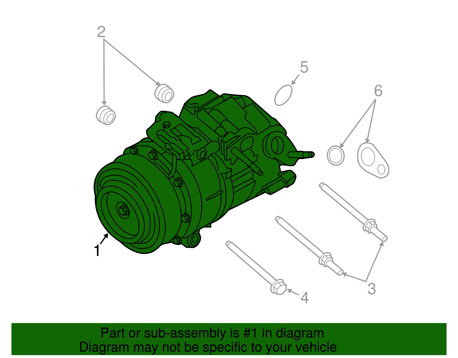 Motorcraft™ A/C Compressor - Ford (YCC-641)
