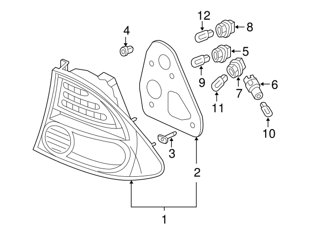 33515-S50-003 - Socket (T20W W) - 1998-2015 Honda | Genuine Honda Parts
