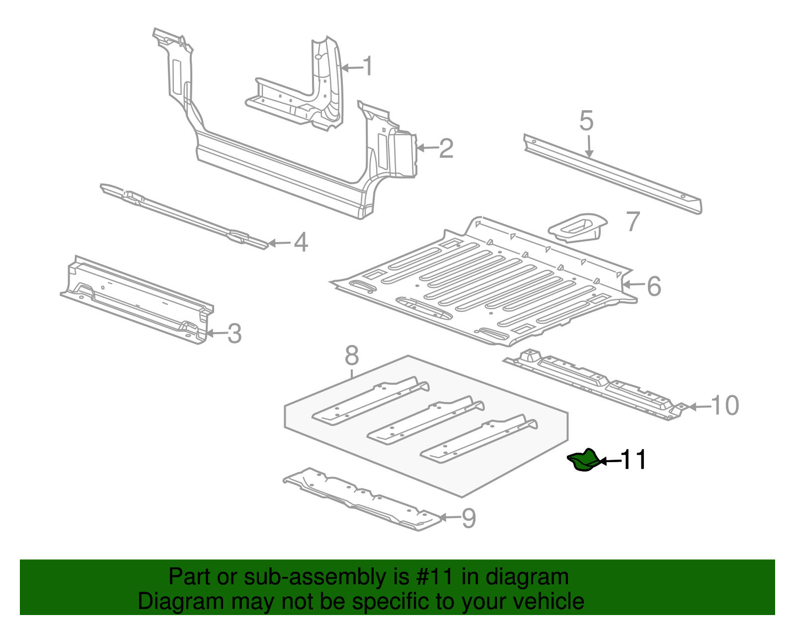 Body Mount Spacer - GM (15059480)