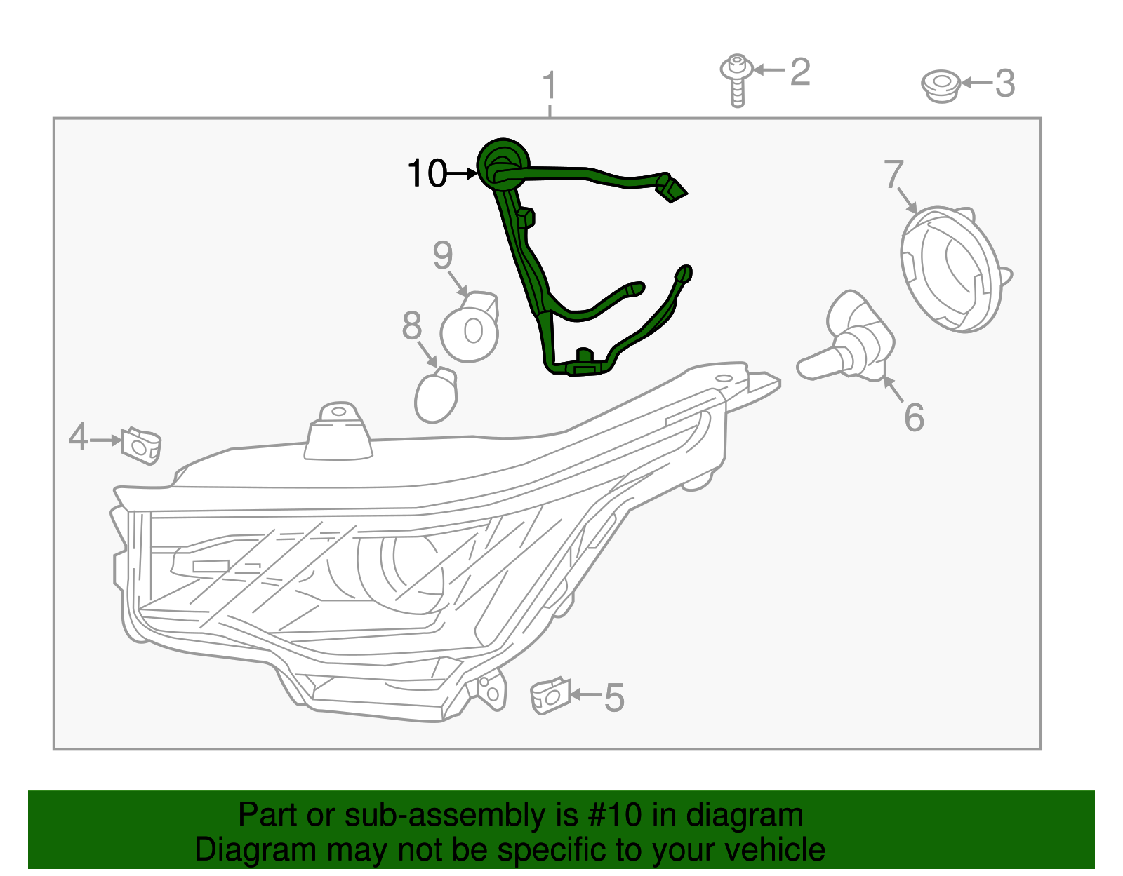 Forward Lamp Wiring Harness - GM (84452178)