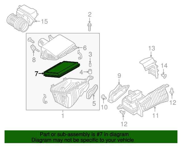 20112020 Infiniti Air Filter 165461LA0A Infiniti Parts Online