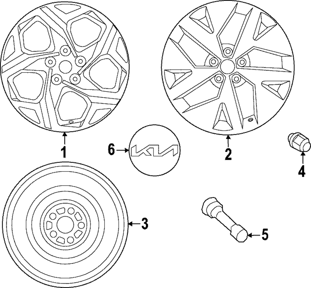 2023-2025 Kia Sportage Wheel, Alloy 52910-P1300 | Retail Performance ...