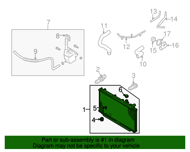 0K2C0-15200A - Radiator 2000-2004 Kia Spectra | Kia.Parts Store