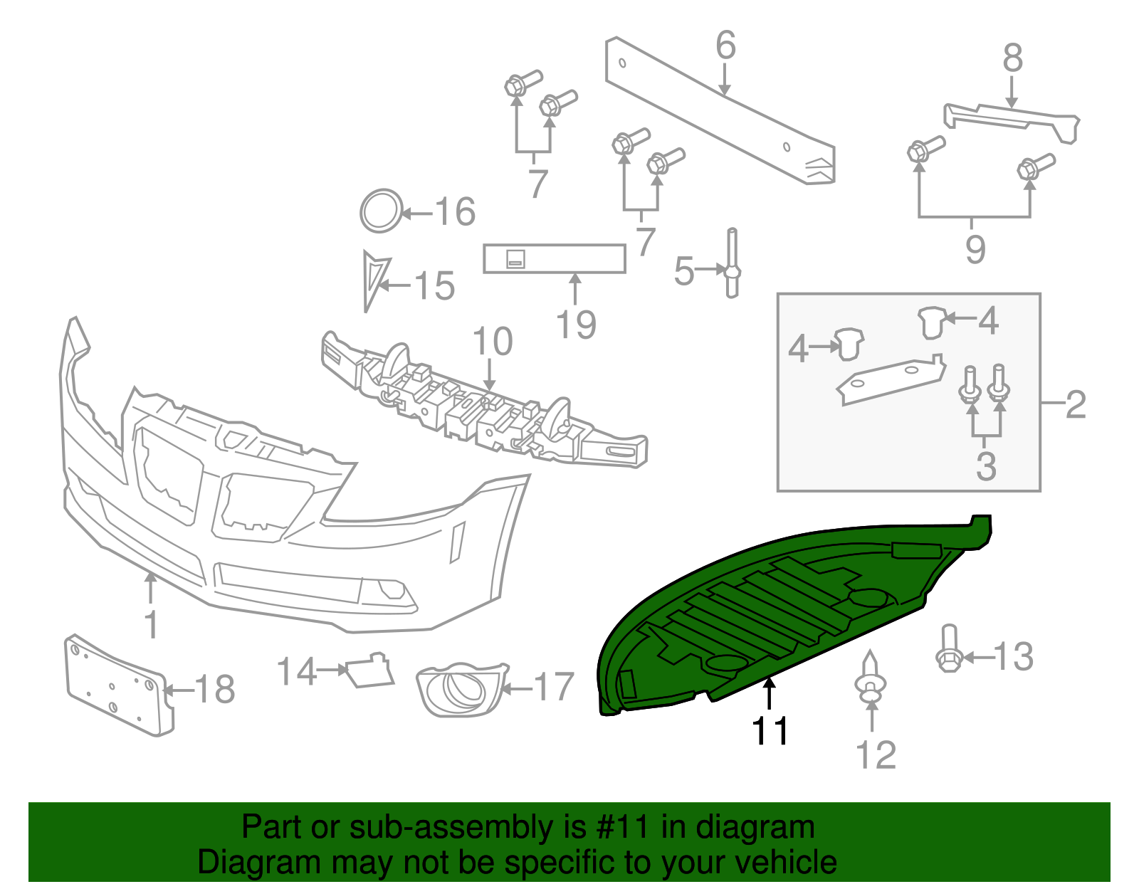 Bumper Cover Extension - GM (92201783)