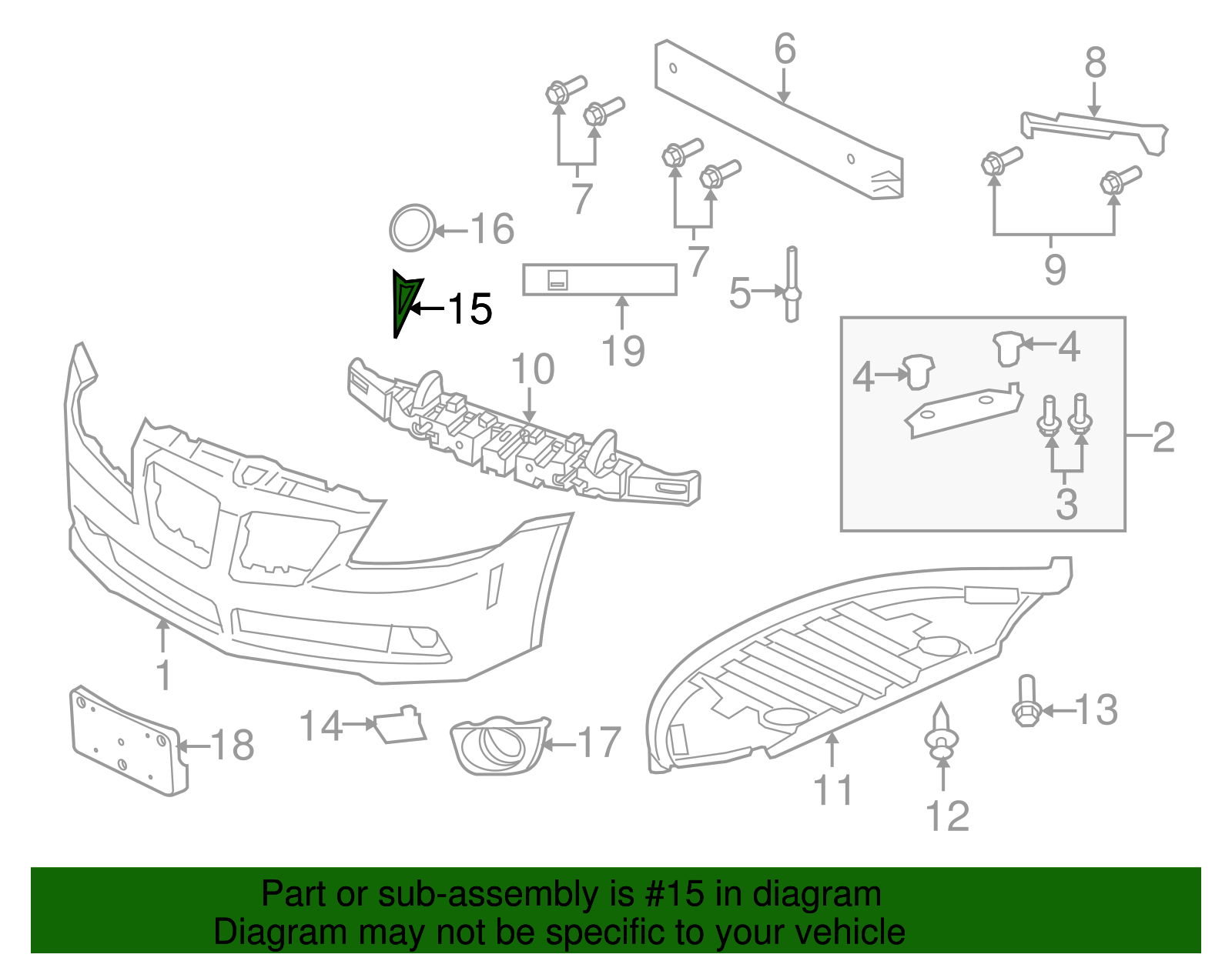 Front End Fascia Pontiac Logo - GM (92205700)