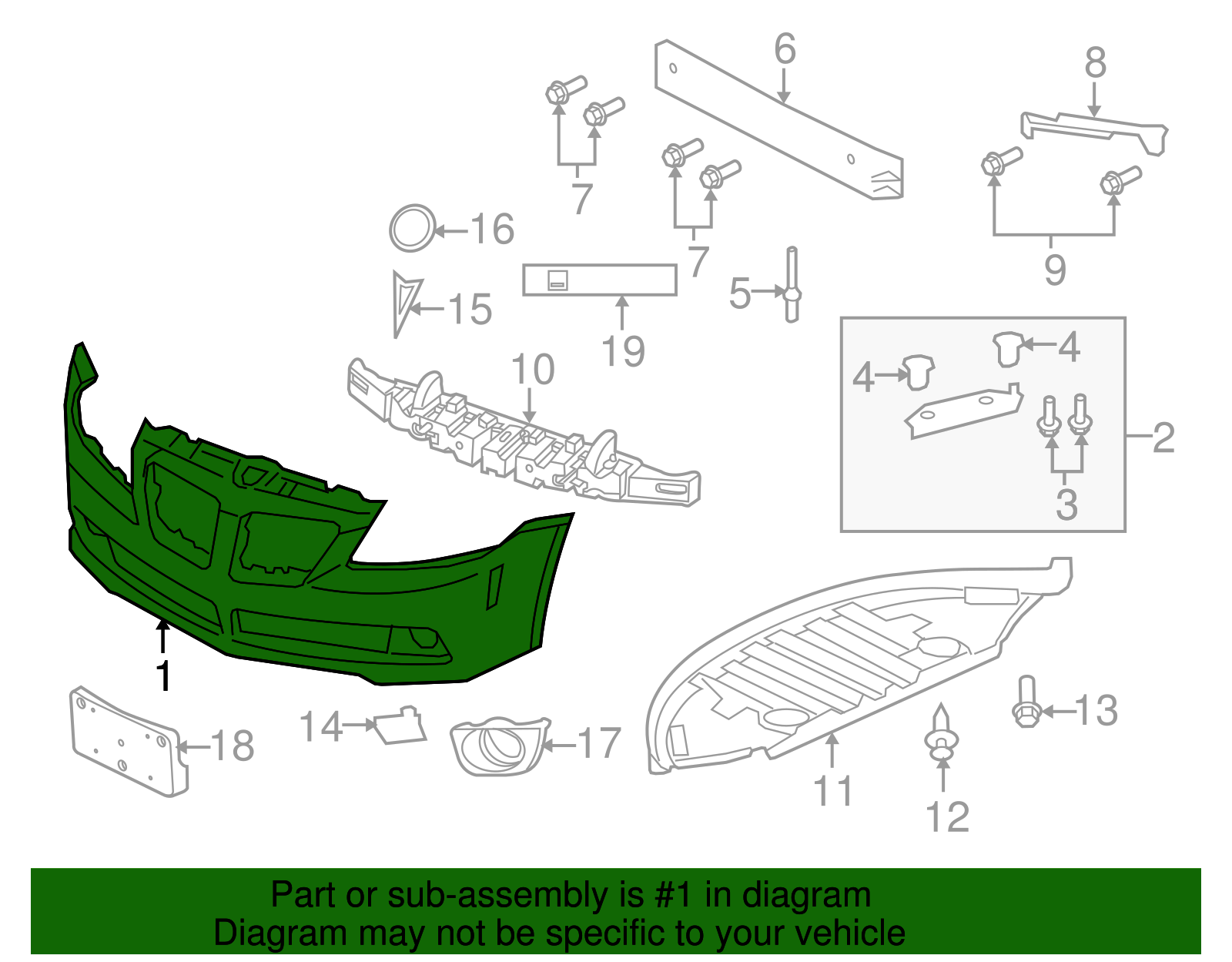 Front Bumper Cover - GM (92250666)
