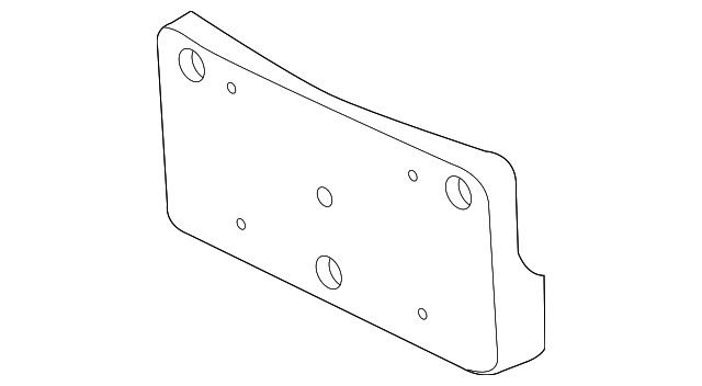 Bracket, Front License Plt - GM (92213345)