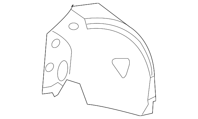 211-690-22-30 - Wheelhouse Liner 2004-2009 Mercedes-Benz 