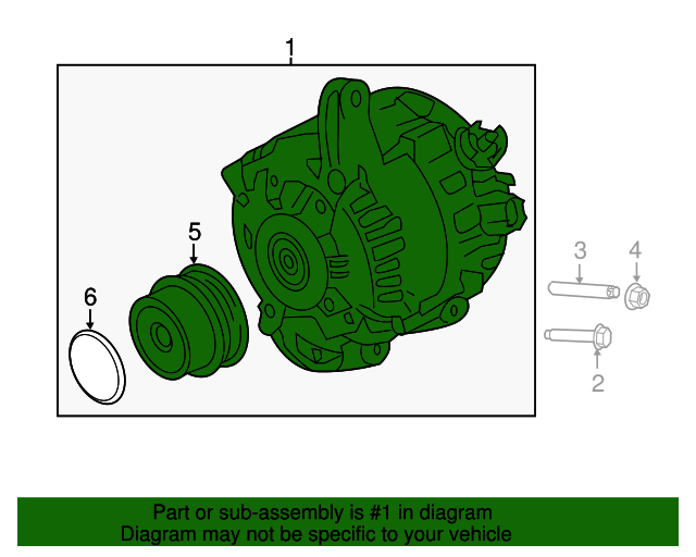 GR3Z10346K Alternator 20152023 Ford Mustang OEM Parts Quick