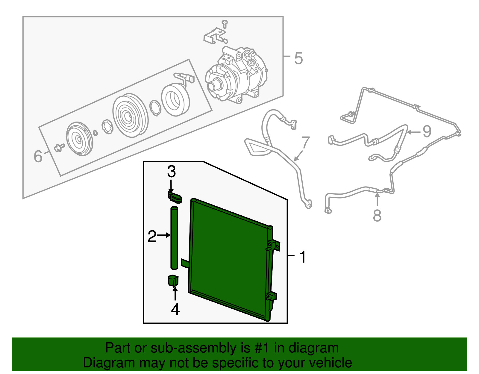 Air Conditioning Condenser - GM (25964057)