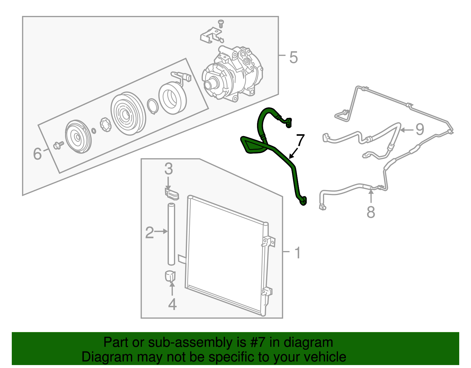Air Conditioning Hose Assembly (15856049)