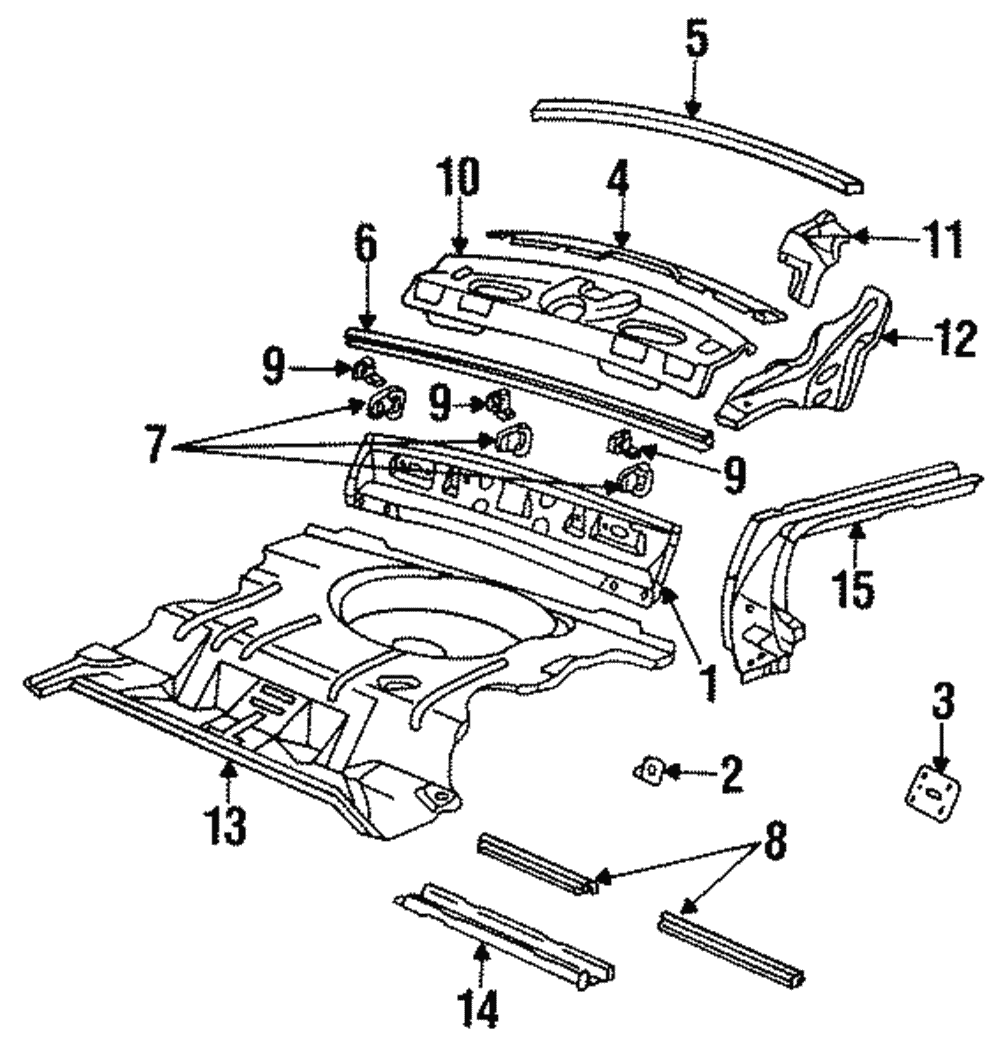 Panel Below Lid Reinforcement - GM (20565019)