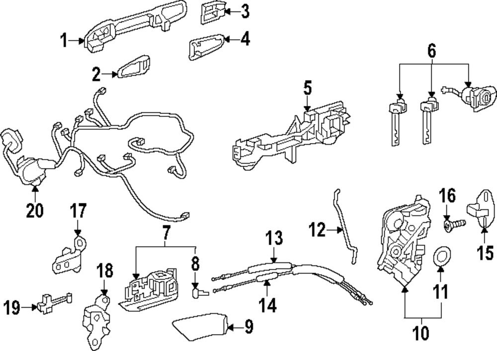 2023-2024 Toyota Crown 2023-2024 Toyota Crown - Handle, Inside 69205 ...