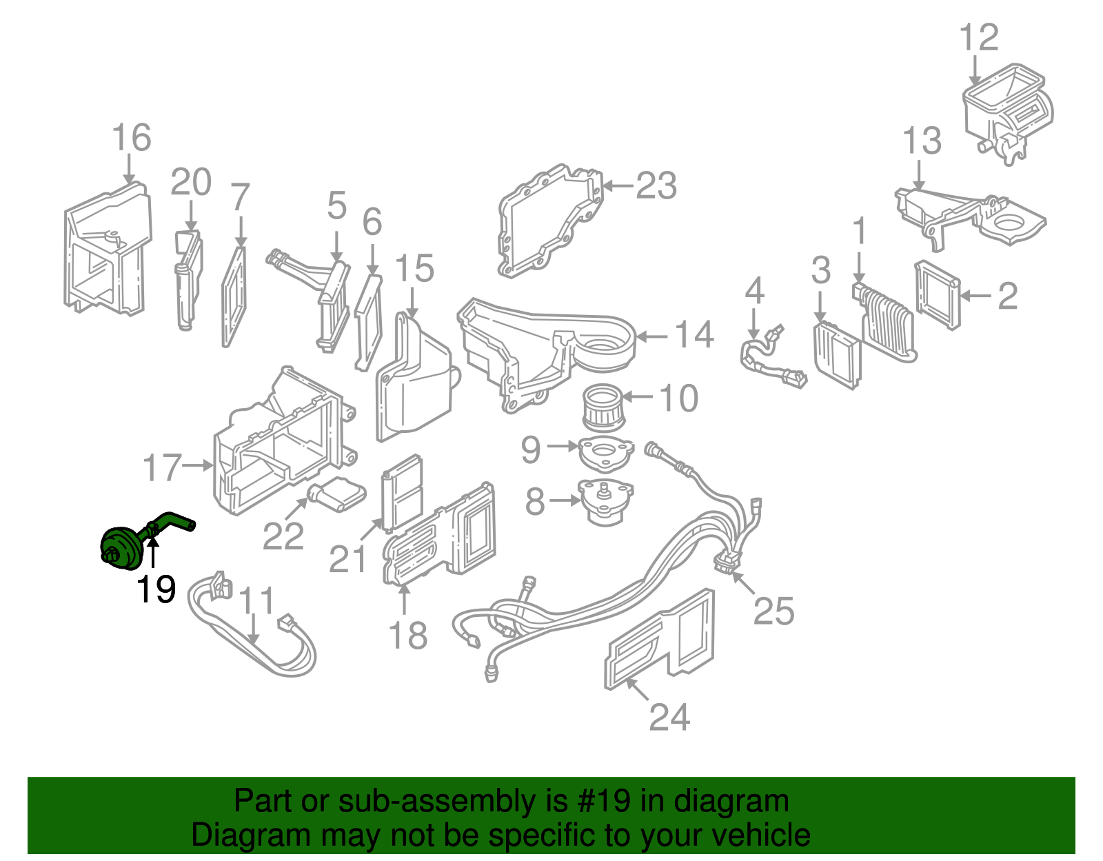Actuator Assembly, Defr Vlv - GM (1996799)
