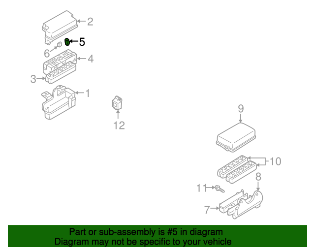 24370C9980 Fusible Link 19962011 Nissan Nissan OEM Parts Direct