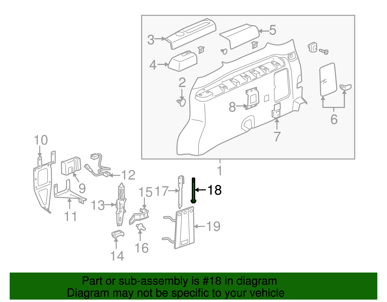 Spare Wheel Hoist Shaft Extension - GM (10290592)