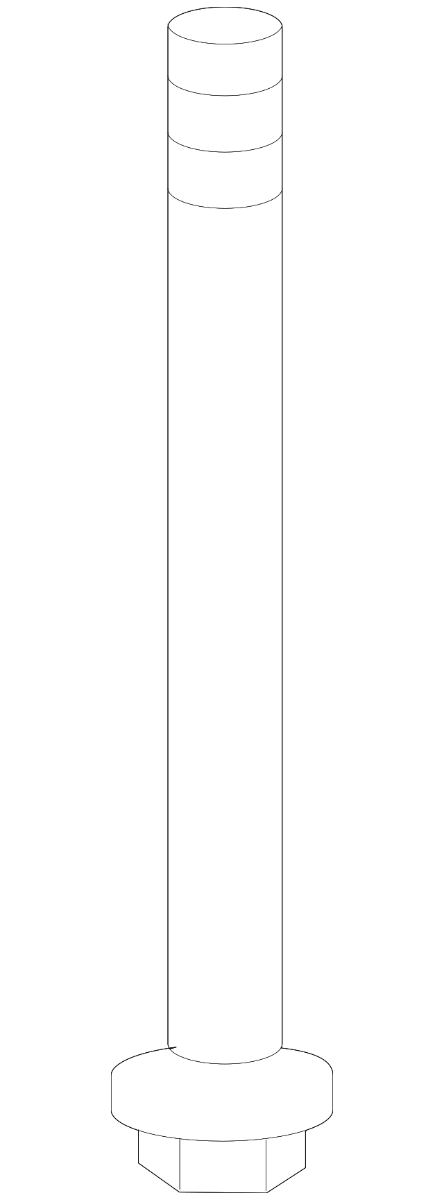 Spare Wheel Hoist Shaft Extension - GM (10290592)
