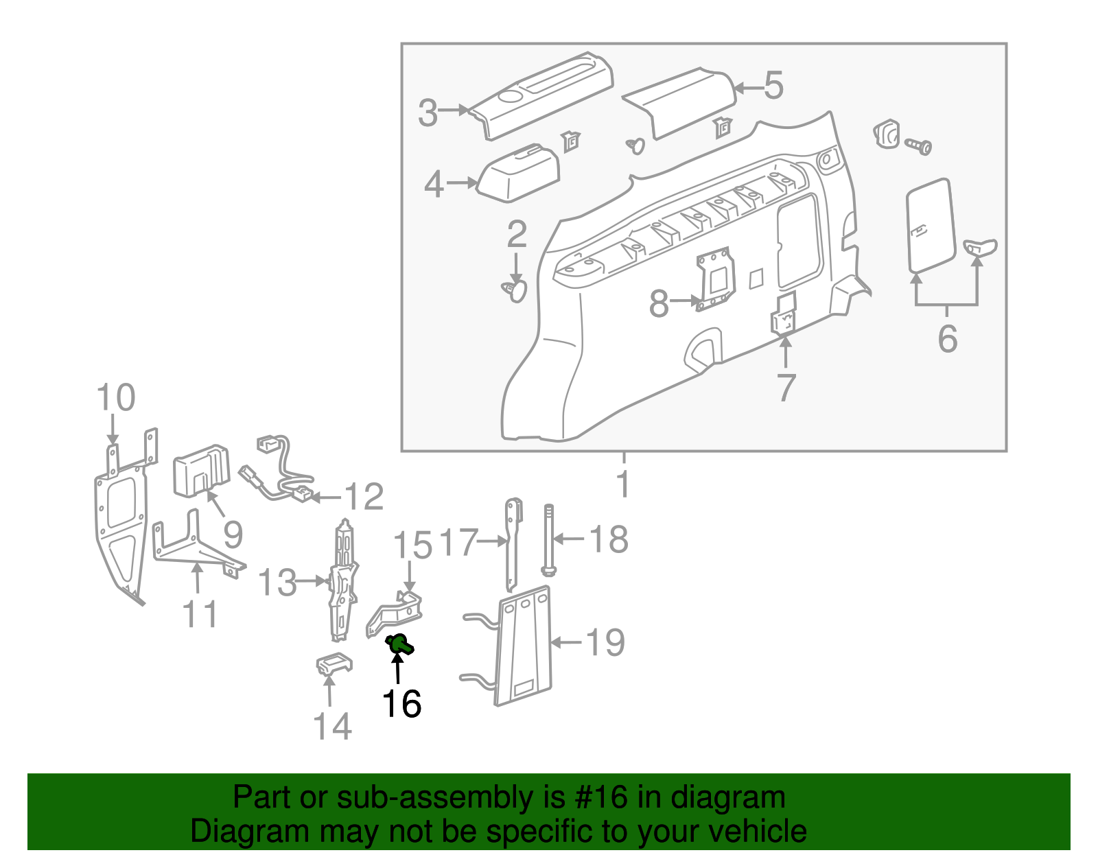 Retainer Wing-Nut - GM (11561535)