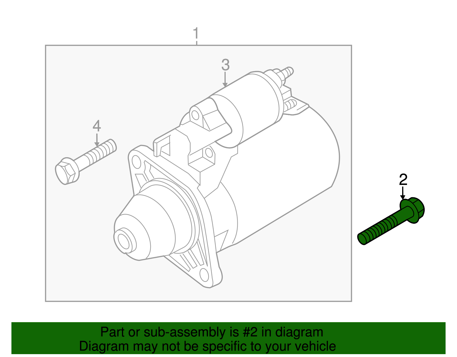 Starter Mount Bolt - Volkswagen (N-102-171-03)