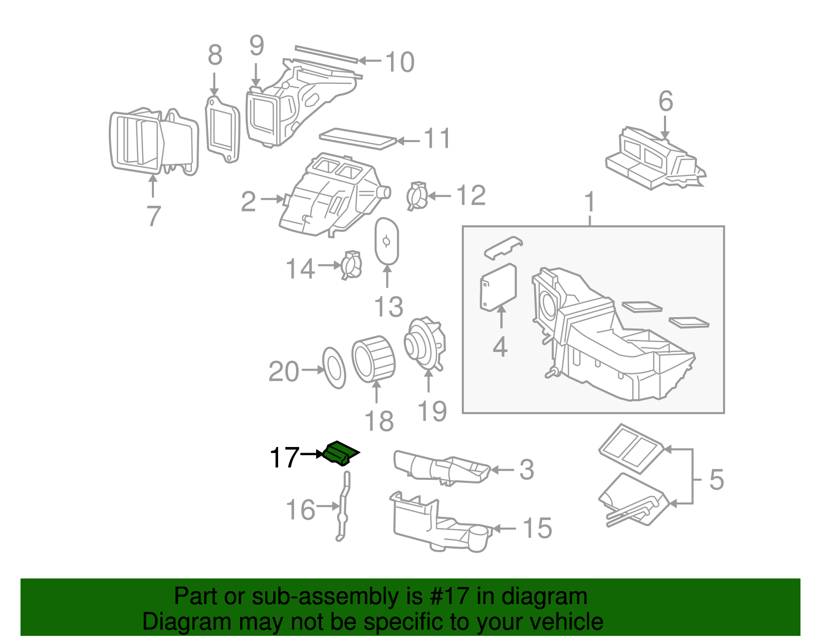 Motorcraft™ HVAC Blower Motor Control Module - Ford (YH-1819)