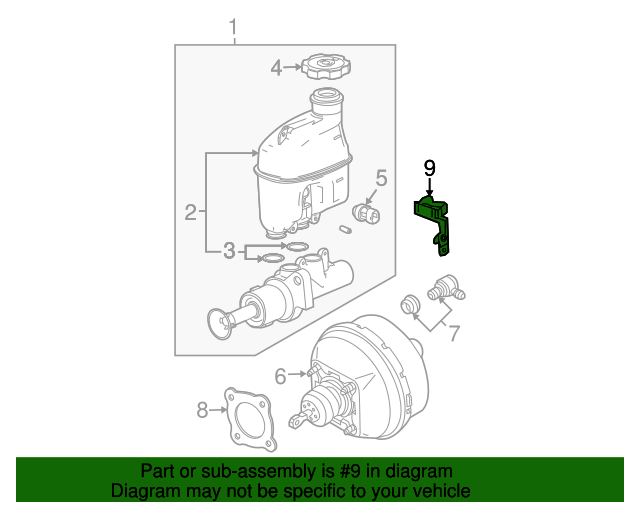 2006 Chevrolet Malibu Brake Proportioning Valve 15288571 GM Parts Online