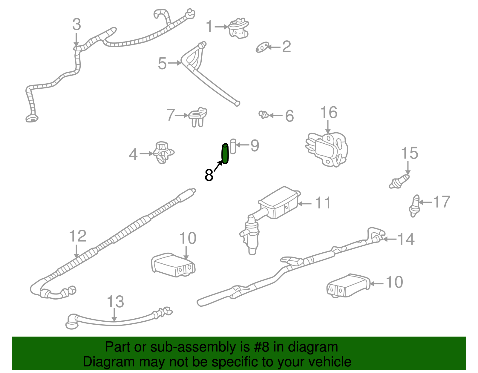 Evaporative Emissions System Lines - Ford (YF1Z-9P761-KA)