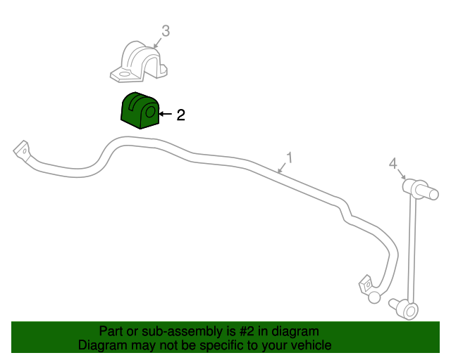 Stabilizer Bar Insulator GM (10361386)