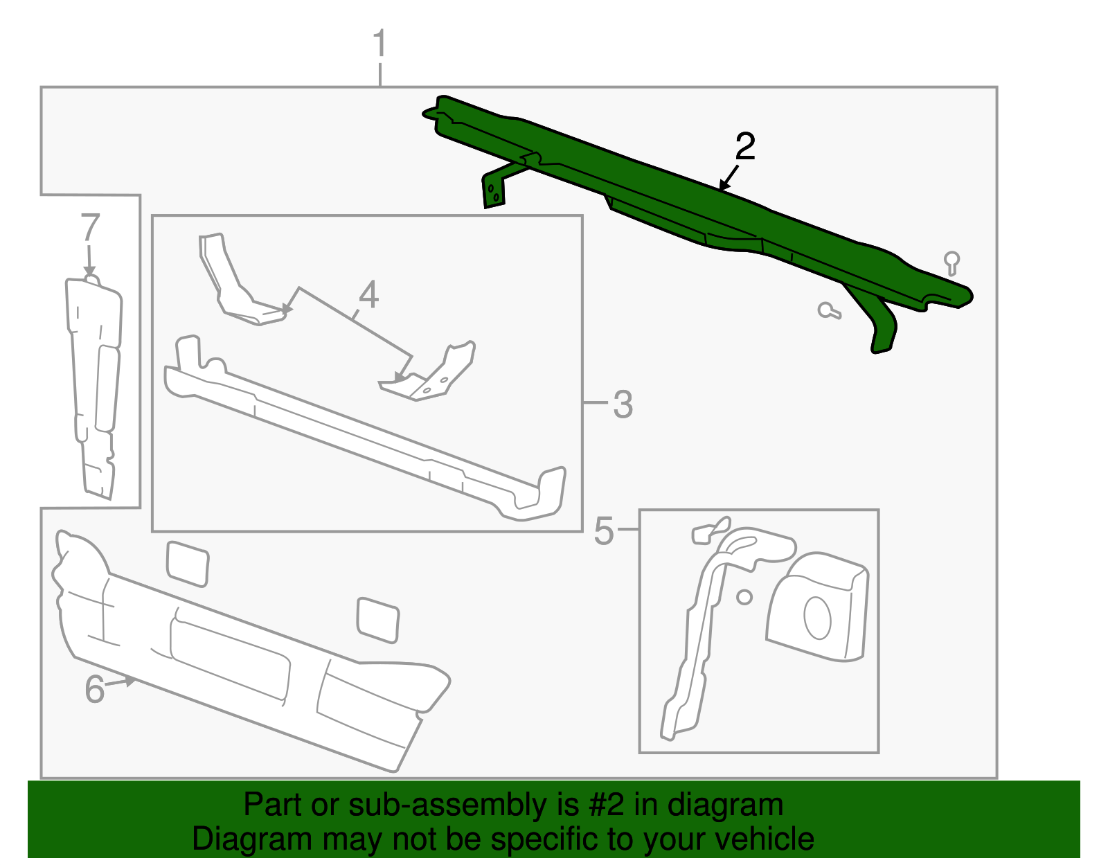 Front End Upper Tie Bar Support (19178300)
