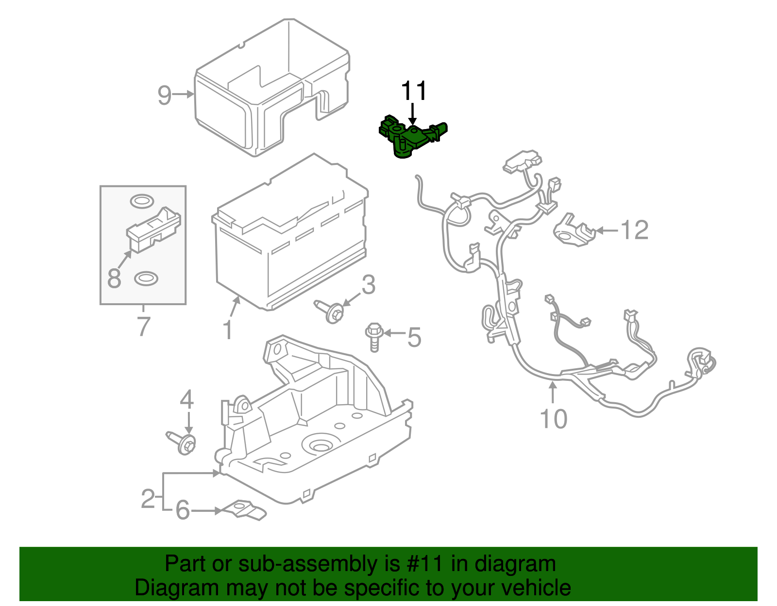 Battery Cable Terminal End - Ford (GK2Z-10C679-B)