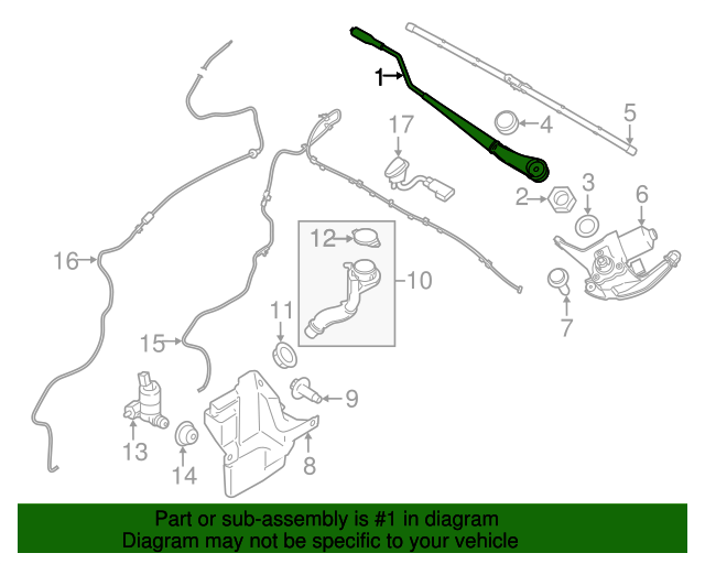 20142023 Ford Transit Connect Wiper Arm DT1Z17526D Online Ford