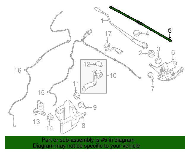 20142023 Ford Transit Connect Wiper Blade DT1Z17528BA Blue Springs