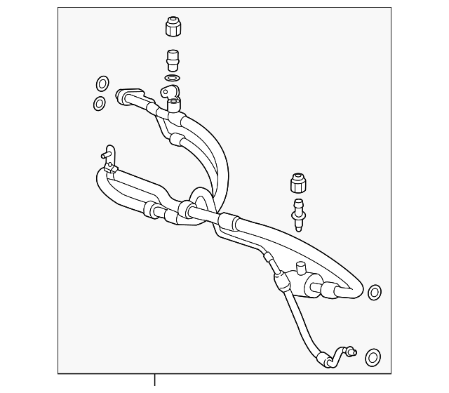 84459870 Air Conditioning Compressor Hose Assembly 20172019 GM