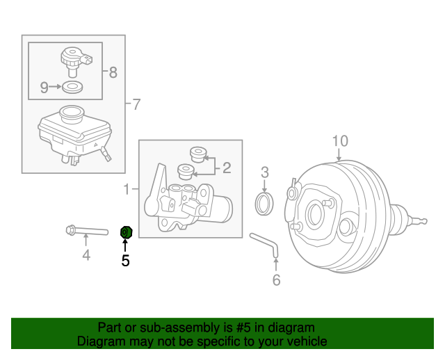 WHT-000-001-T - Master Cylinder Lock Nut 2007-2017 Audi | Audi OEM Parts