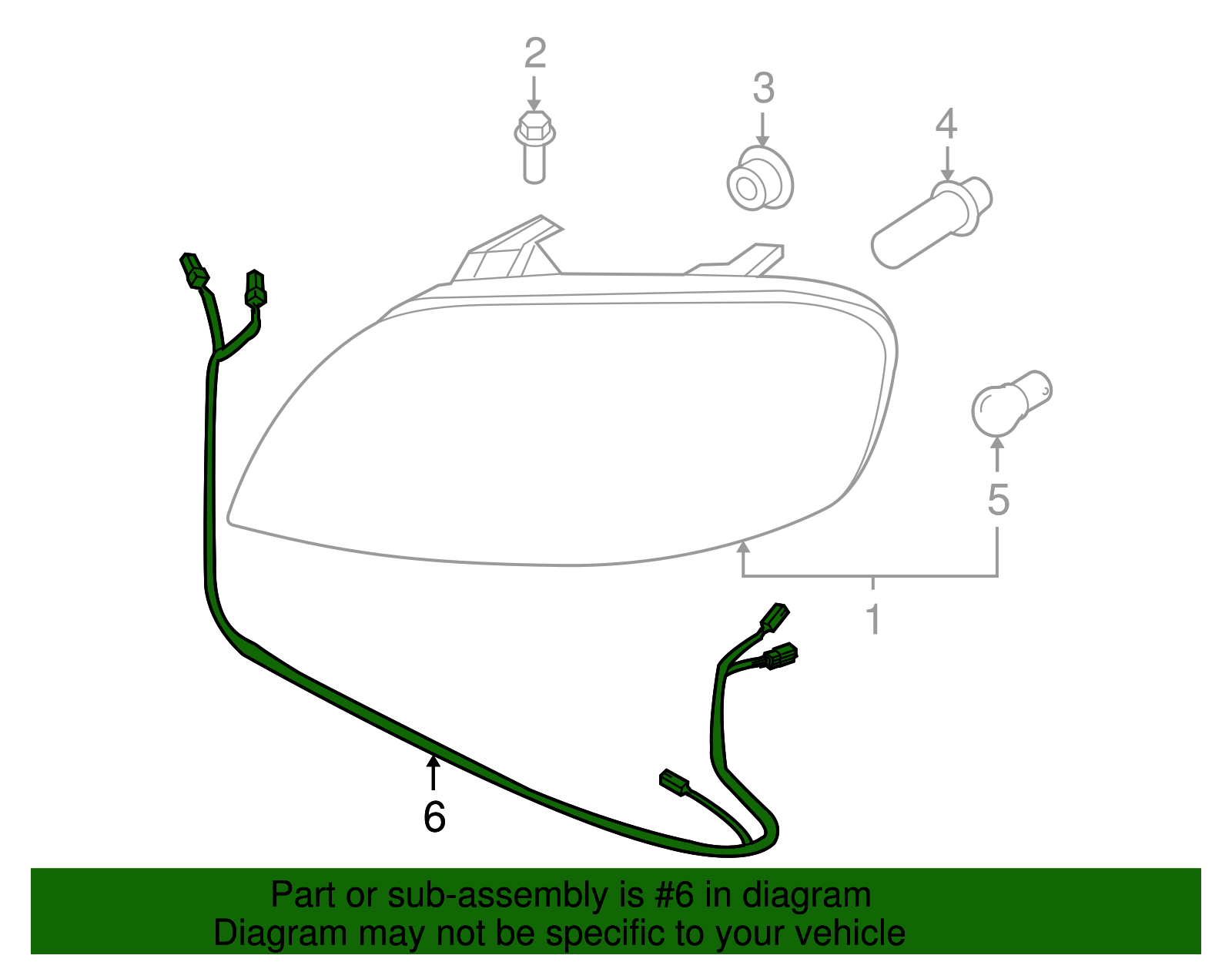 Headlamp Wiring Harness - GM (96826670)