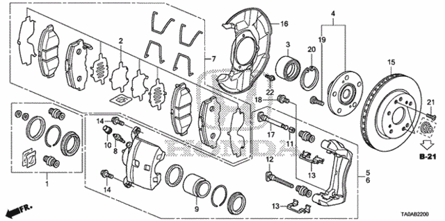 Front Brake 1 For 2012 Honda Accord Sedan Oem Honda Parts Accessories