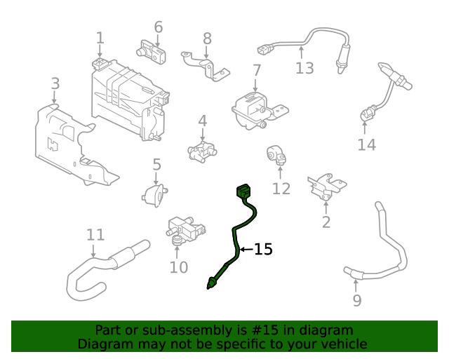 226304BC0B Exhaust Gas Temperature (Egt) Sensor 20202021 Nissan