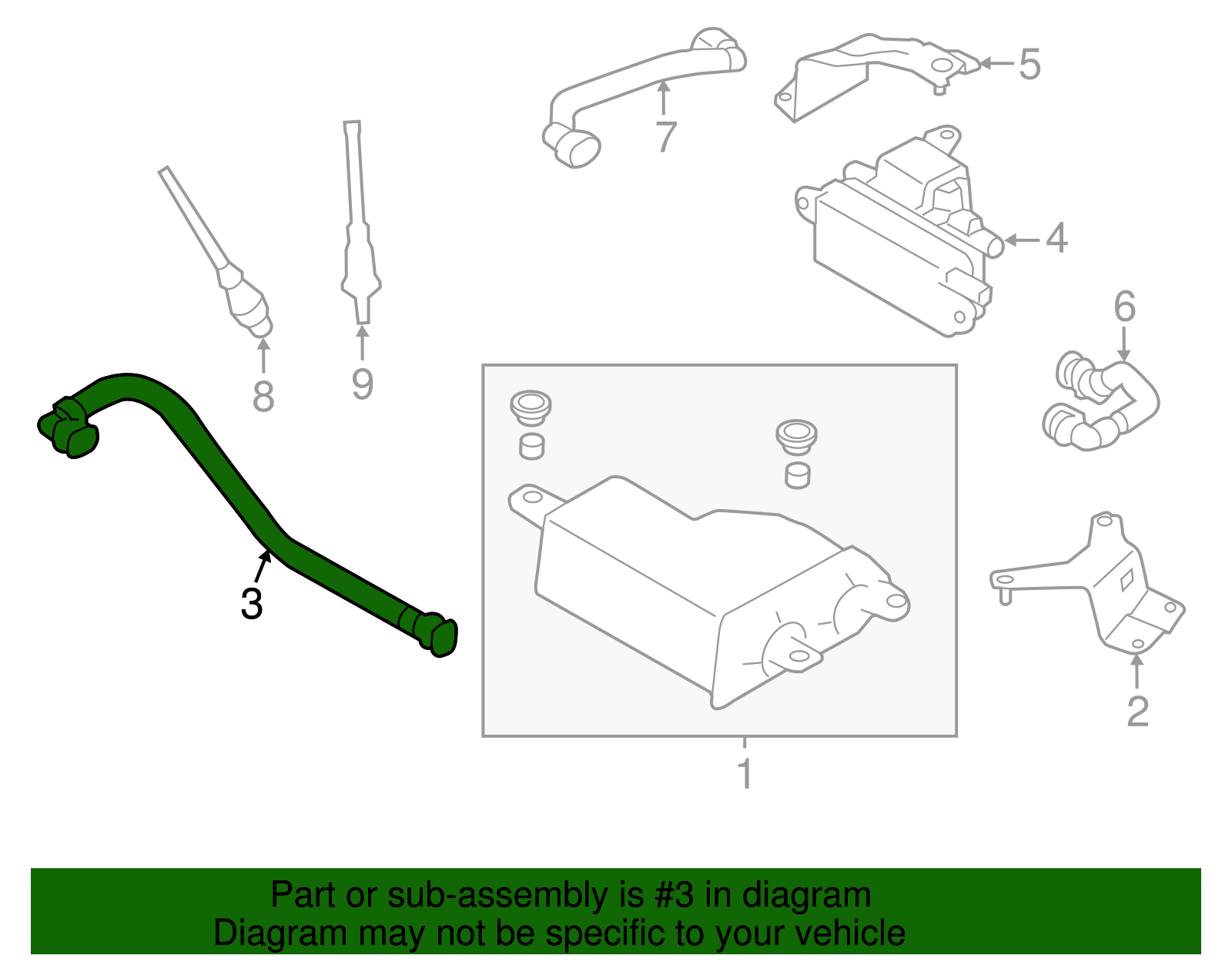 Canister Hose - Scion (SU003-01086)
