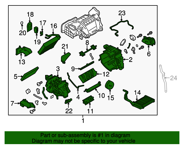 20132016 Nissan Leaf Blower Assembly Air Conditioner 272104DB0B