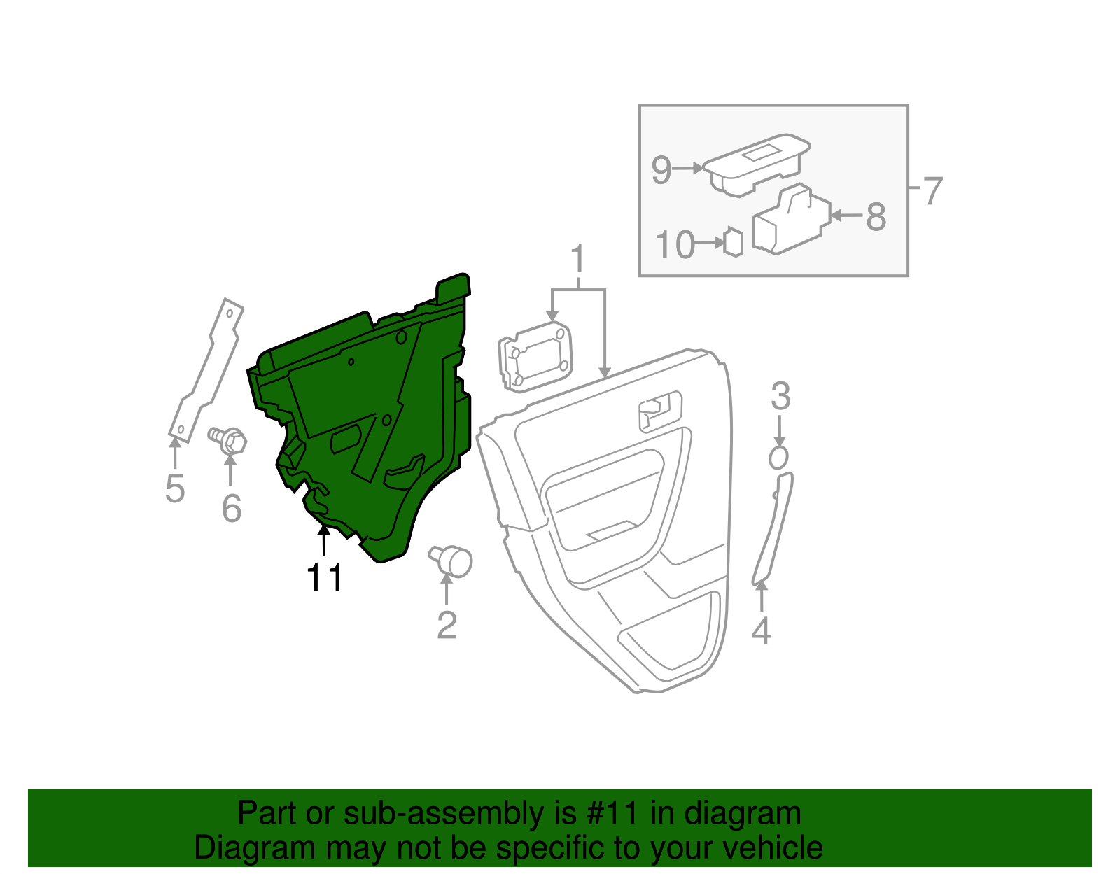 Deflector-Rear S/D Wat - GM (25958435)