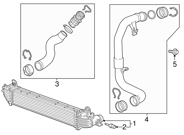 Genuine GM Inter-Cooler Hose 84498030
