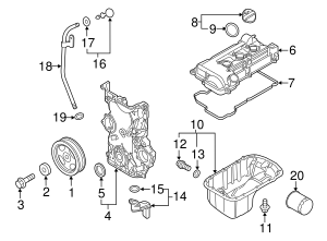 MN195668 - Front Crank Seal 2014 Mitsubishi Mirage | Mitsubishi Motors ...