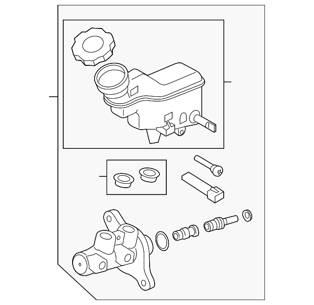 20142016 Kia Soul Master Cylinder 58510B2800 QuirkParts
