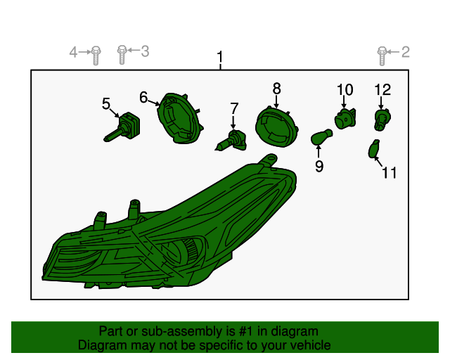 92101B0730 Headlamp Assembly 2017 Kia Forte Kia.Parts Store