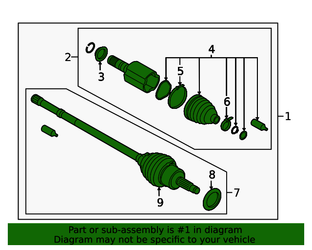 20192024 Subaru Forester Axle Assembly 28321SJ010 Subaru Parts Store