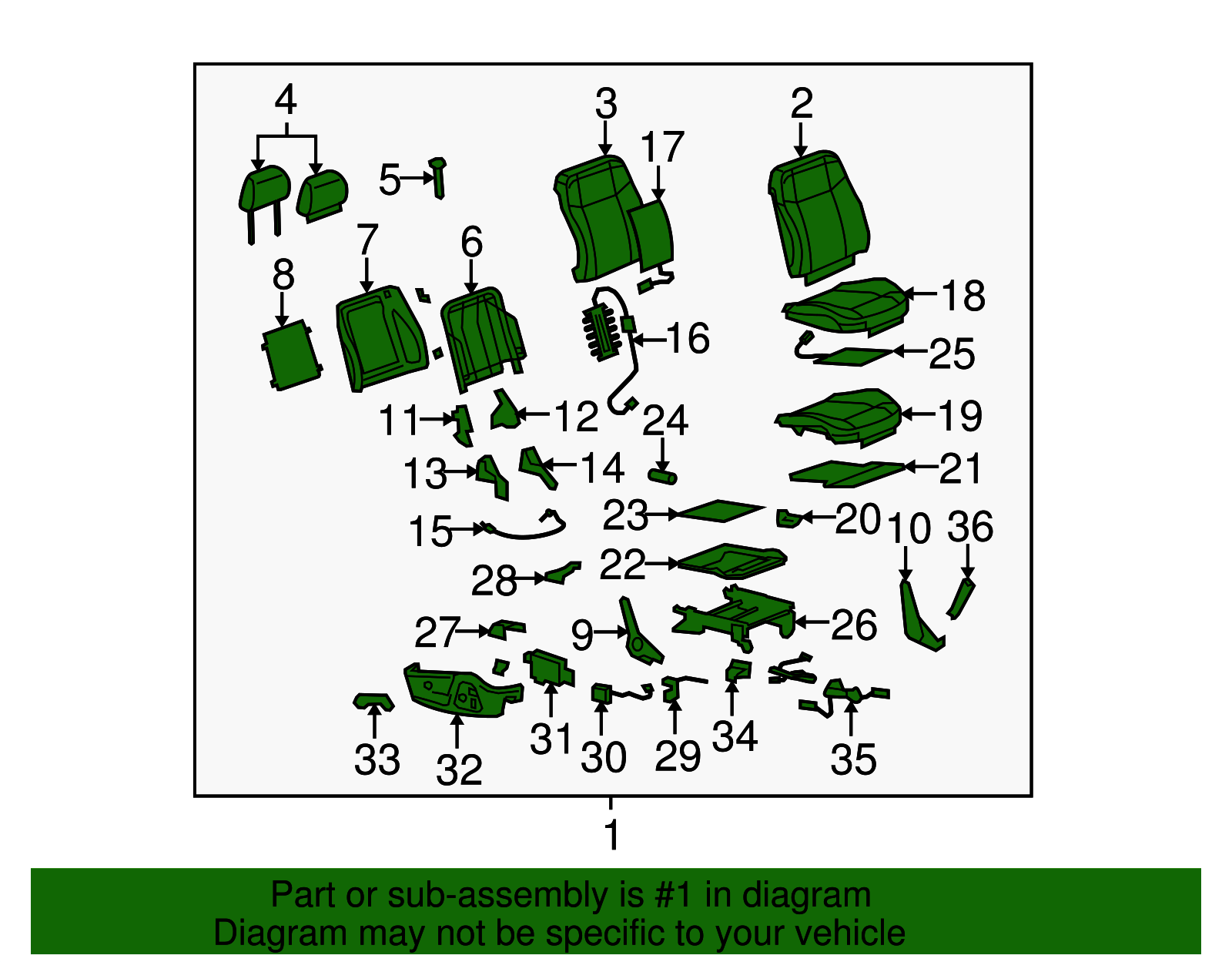 Seat Assembly-Pass                           *Morocco - GM (25832727)